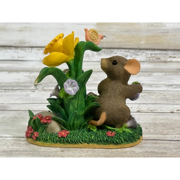 Fitz & Floyd Charming Tails Friendship In Bloom FF 98/213 Griff Special Ed 1999 - Picture 3 of 5